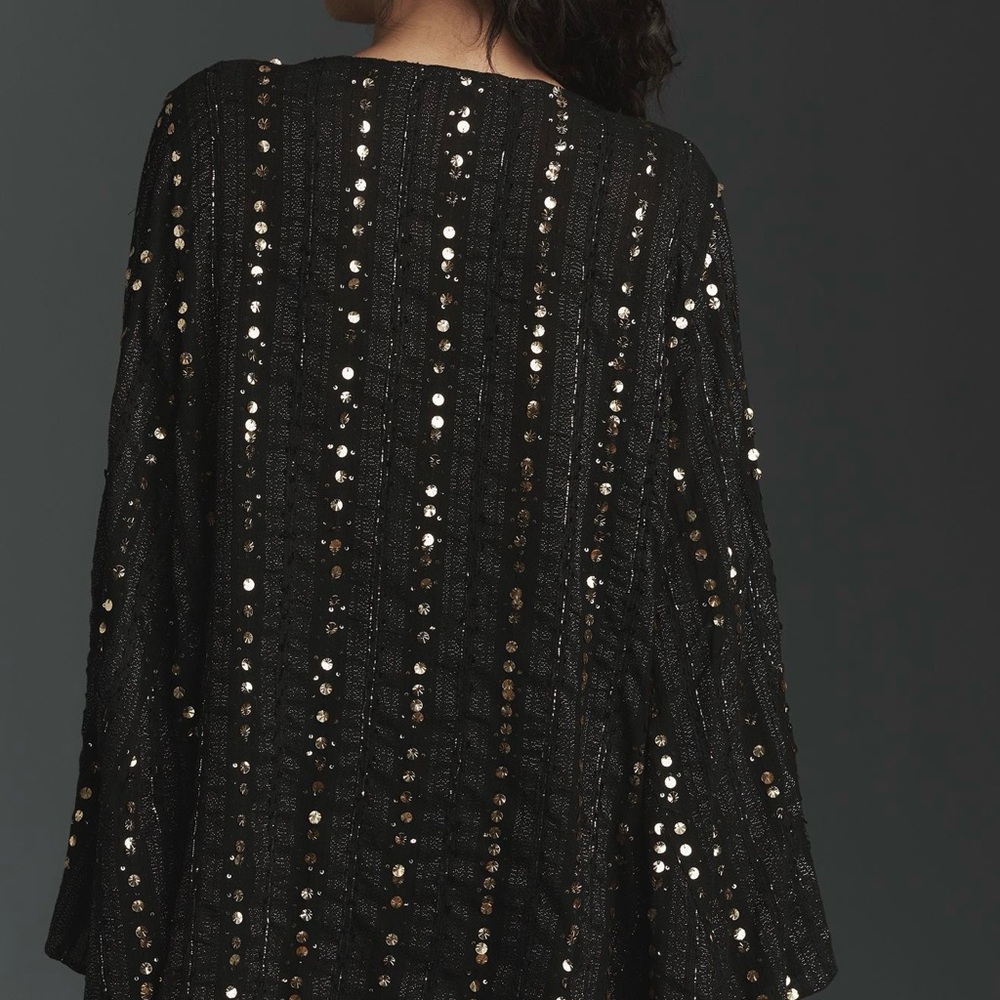 Sequin Embellished White Top - Picture 3 of 7